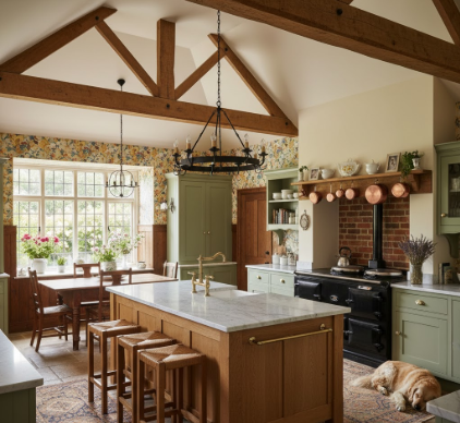 English Kitchen Design Cozy Cottage and Manor Styles