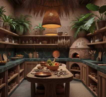 Gabonese Kitchen Design Central African Rainforest Influences