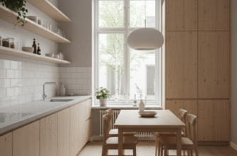 Scandinavian Kitchen Style Light Wood and Simple Design