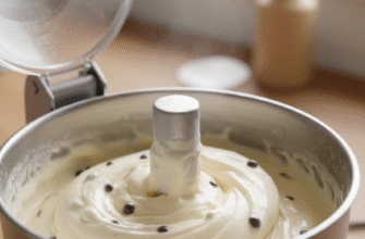Ice Cream Maker Churning Frozen Desserts at Home
