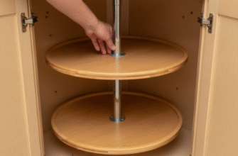 Kitchen Lazy Susan Installation Corner Cabinet Organization