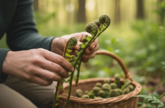 Ostrich Fern Picker Fiddlehead Spring Delicacy