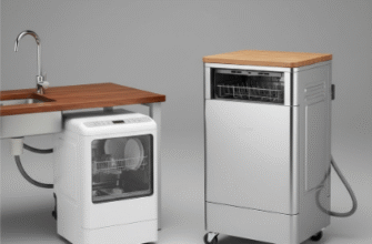 Portable Dishwasher Countertop and Rolling Options