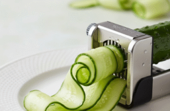 Cucumber Slicer Spiral and Ribbon Cutting