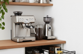 Kitchen Coffee Station Dedicated Brewing and Storage Area